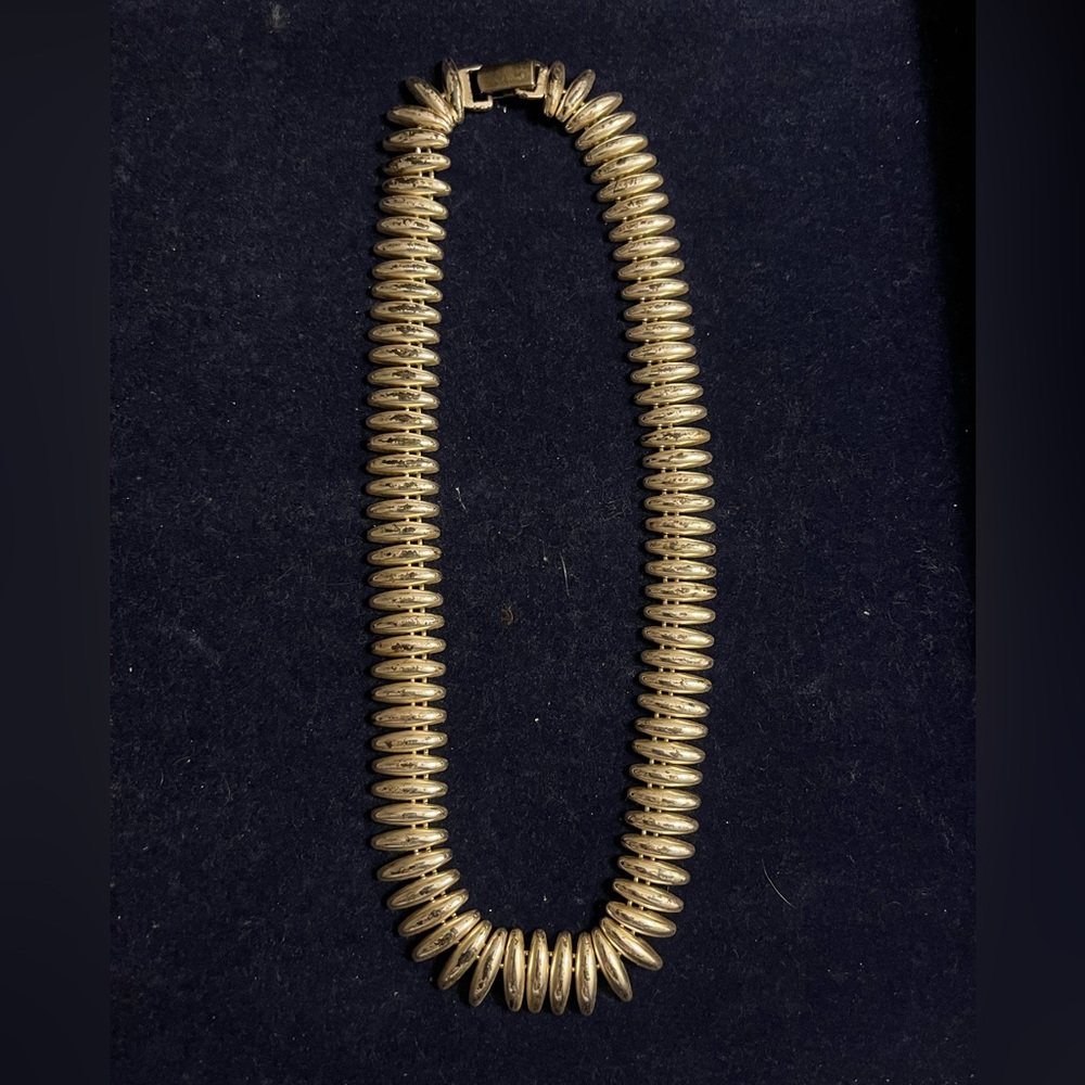 Vintage Napier Necklace-Gold-Tone Statement Necklace - Women Jewelry